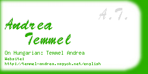 andrea temmel business card